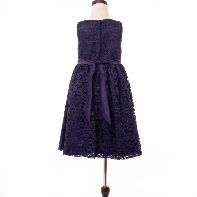 Navy Blue Sleveless Lace Dress Navy Blue Sleveless Lace Dress