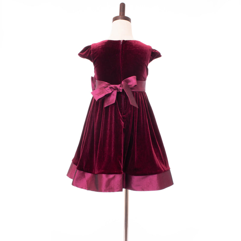 Velvet Fit & Flare Dress 4T / Hunter Green Velvet Fit & Flare Dress 4T / Hunter Green