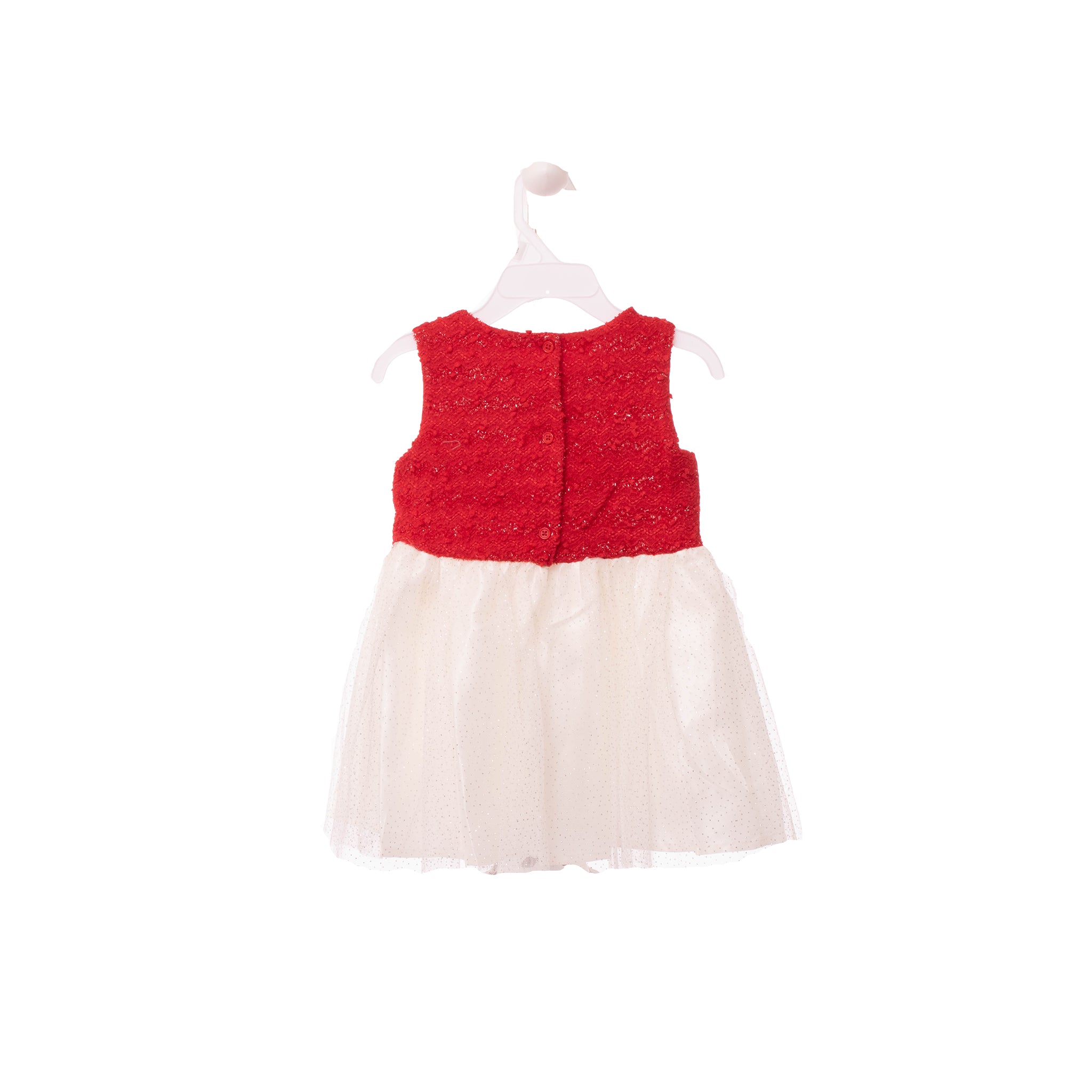 Glitter Red Swing Coat & White A-Line Dress 2T Glitter Red Swing Coat & White A-Line Dress 2T