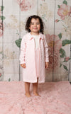 Baby Pink Sleveless dress with coat